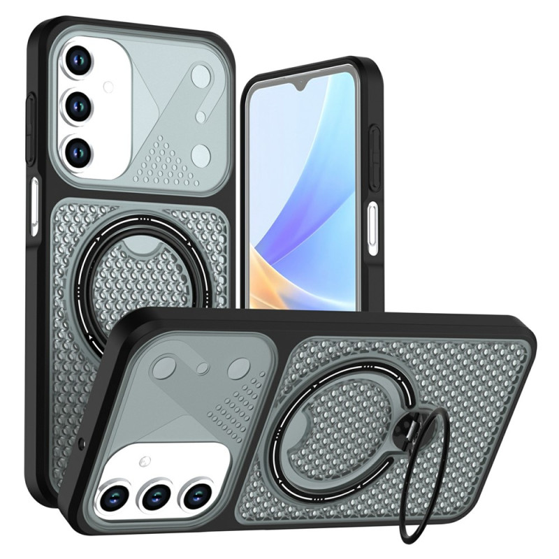 Coque Samsung Galaxy A18 4G / A17 4G / 5G Nid d’Abeille avec Anneau Support Rotatif