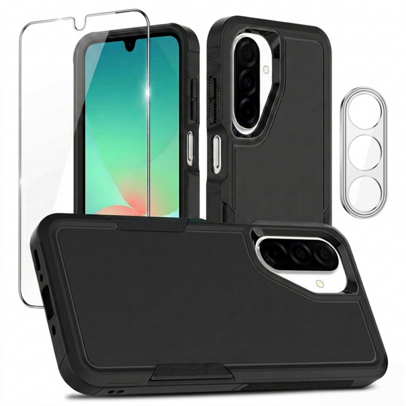 Coque Samsung Galaxy A18 4G / A17 4G / 5G Antidérapante avec Verre Écran et Protection Caméra
