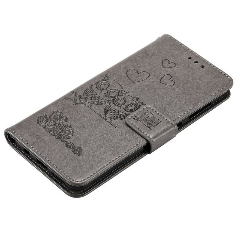 Housse Samsung Galaxy A70 Hiboux Amoureux à Lanière Housse Samsung Galaxy A70 Hiboux Amoureux à Lanière