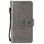 Housse Samsung Galaxy A70 Hiboux Amoureux à Lanière Housse Samsung Galaxy A70 Hiboux Amoureux à Lanière