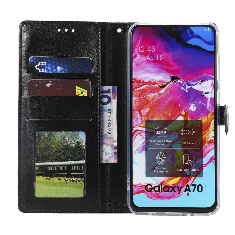 Housse Samsung Galaxy A70 Paillettes Design à Lanière Housse Samsung Galaxy A70 Paillettes Design à Lanière