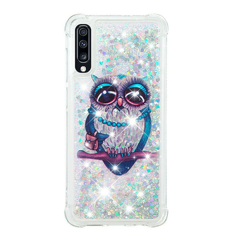 Coque Samsung Galaxy A70 Miss Hibou Paillettes Coque Samsung Galaxy A70 Miss Hibou Paillettes