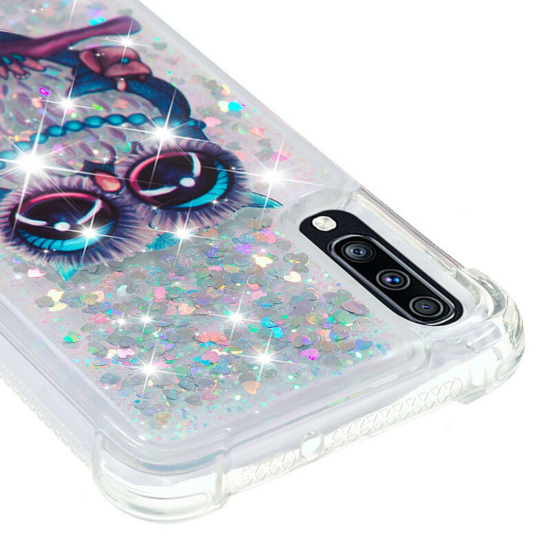 Coque Samsung Galaxy A70 Miss Hibou Paillettes Coque Samsung Galaxy A70 Miss Hibou Paillettes