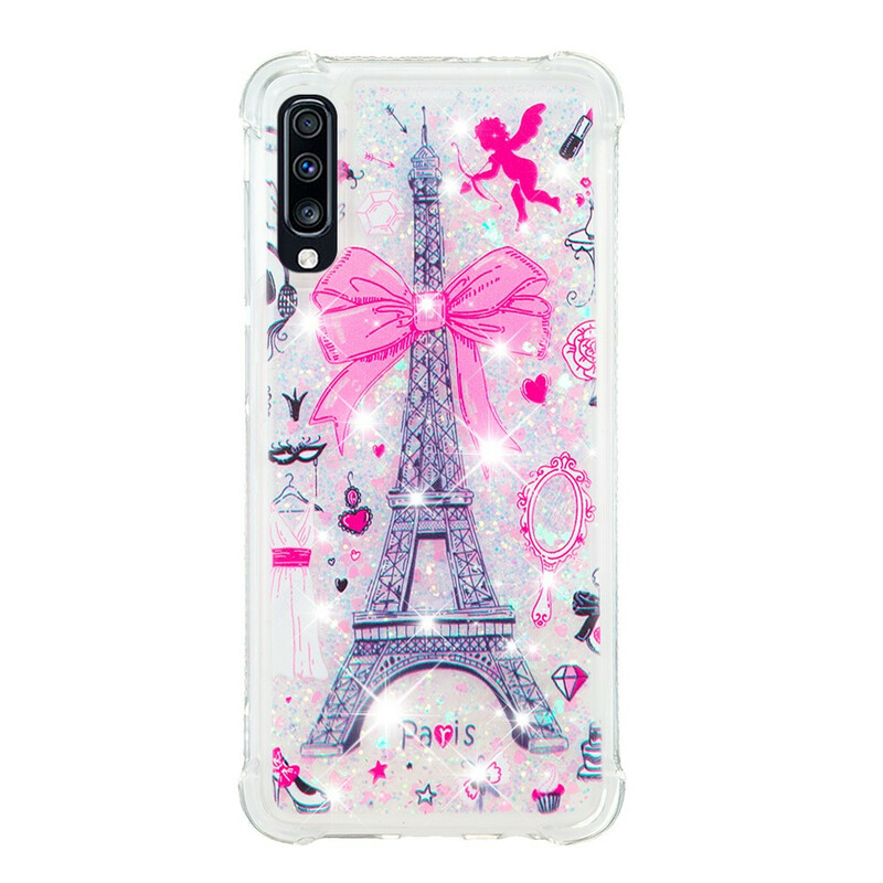 Coque Samsung Galaxy A70 La Tour Eiffel Paillettes Coque Samsung Galaxy A70 La Tour Eiffel Paillettes