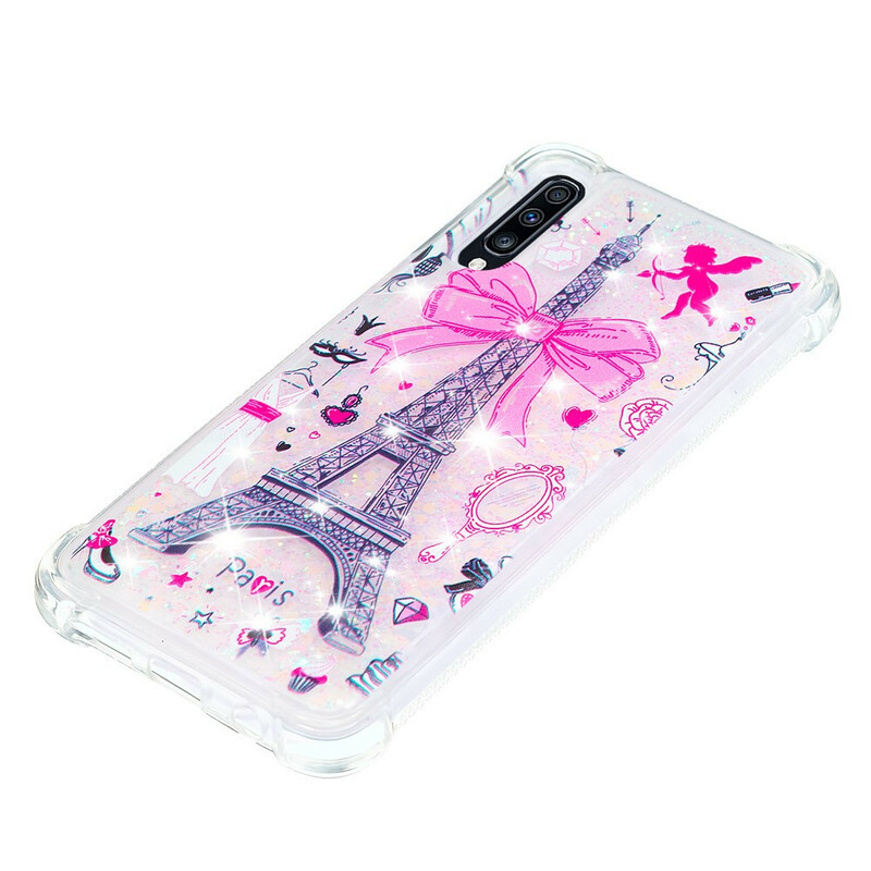 Coque Samsung Galaxy A70 La Tour Eiffel Paillettes Coque Samsung Galaxy A70 La Tour Eiffel Paillettes