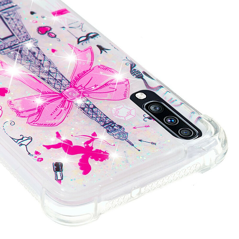 Coque Samsung Galaxy A70 La Tour Eiffel Paillettes Coque Samsung Galaxy A70 La Tour Eiffel Paillettes