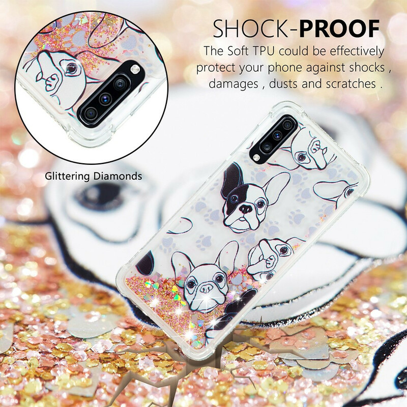 Coque Samsung Galaxy A70 Mr Chien Paillettes Coque Samsung Galaxy A70 Mr Chien Paillettes