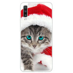 Coque Samsung Galaxy A70 Chat de Noël Coque Samsung Galaxy A70 Chat de Noël