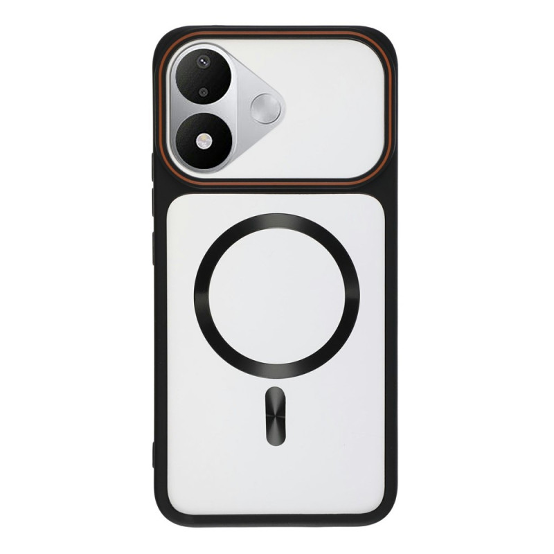 Coque Xiaomi Redmi Note 17 5G / 4G Dos Transparent Givré avec Plaque Magnétique