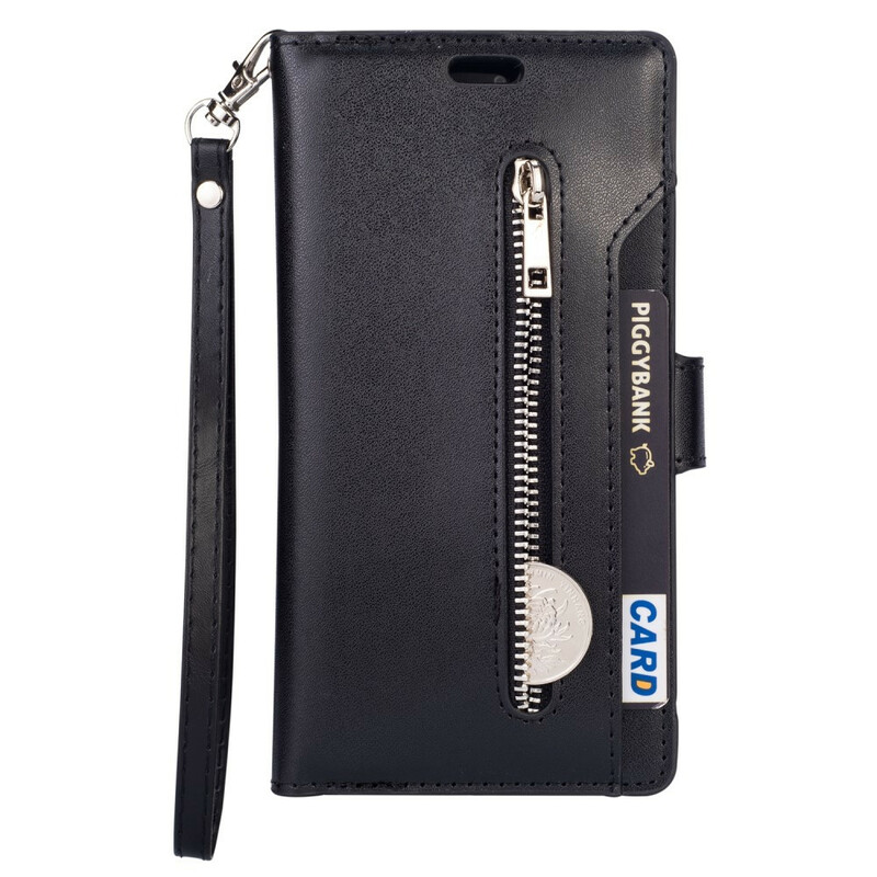 Housse Samsung Galaxy A70 Porte-Monnaie avec Lanière Housse Samsung Galaxy A70 Porte-Monnaie avec Lanière