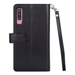 Housse Samsung Galaxy A70 Porte-Monnaie avec Lanière Housse Samsung Galaxy A70 Porte-Monnaie avec Lanière