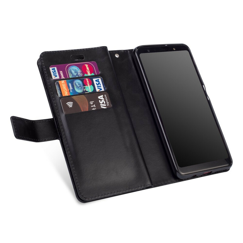 Housse Samsung Galaxy A70 Porte-Monnaie avec Lanière Housse Samsung Galaxy A70 Porte-Monnaie avec Lanière