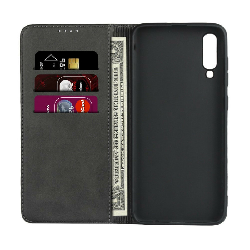 Flip Cover Samsung Galaxy A70 Style Cuir Sobriété Flip Cover Samsung Galaxy A70 Style Cuir Sobriété
