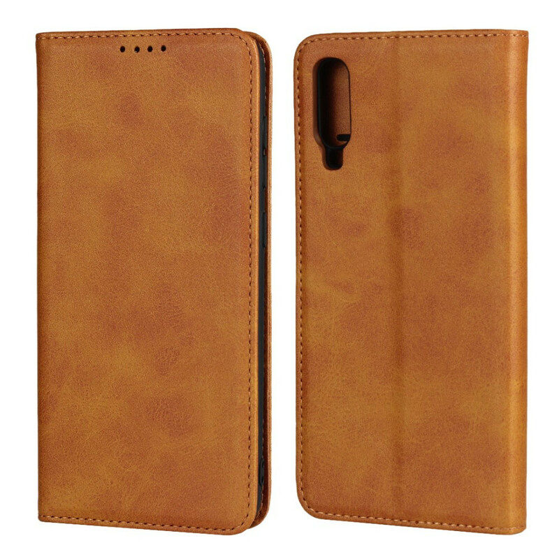 Flip Cover Samsung Galaxy A70 Style Cuir Sobriété
