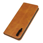 Flip Cover Samsung Galaxy A70 Style Cuir Sobriété