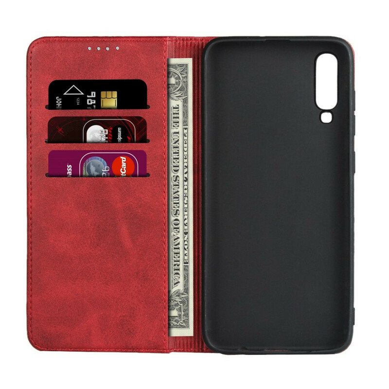 Flip Cover Samsung Galaxy A70 Style Cuir Sobriété Flip Cover Samsung Galaxy A70 Style Cuir Sobriété