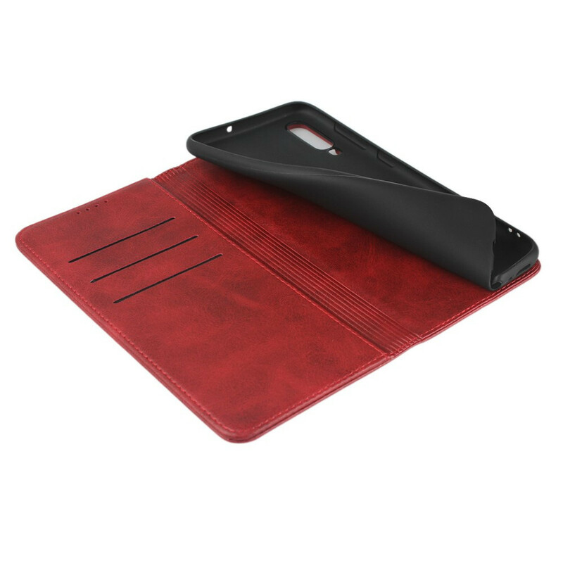 Flip Cover Samsung Galaxy A70 Style Cuir Sobriété Flip Cover Samsung Galaxy A70 Style Cuir Sobriété