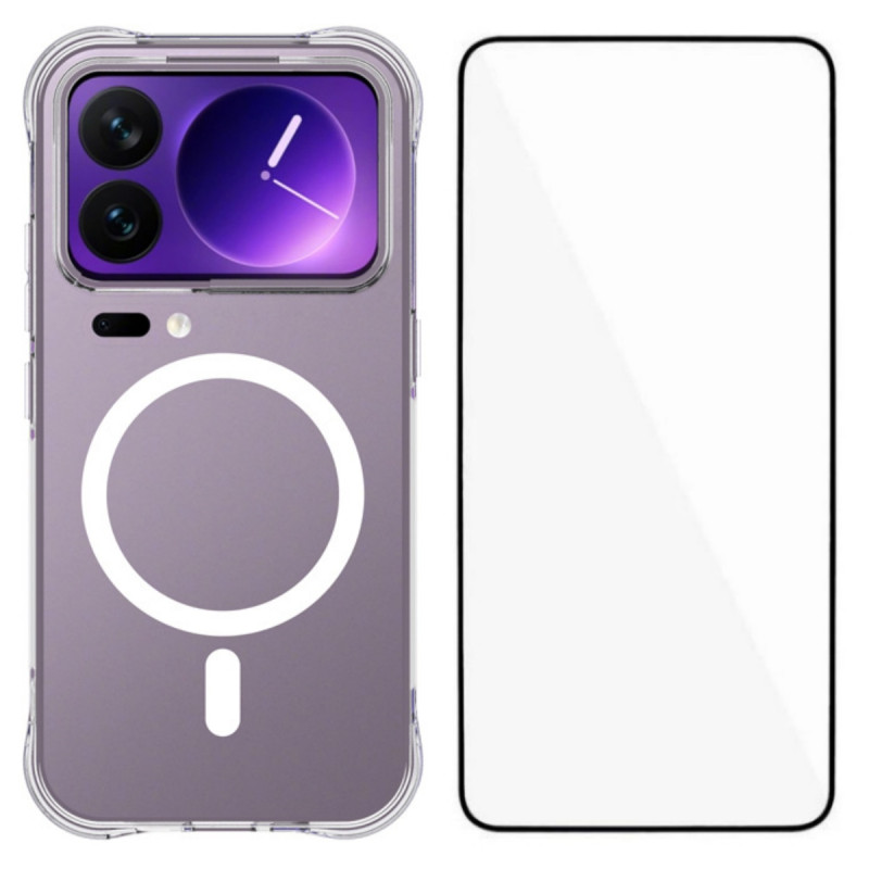 Coque Xiaomi 18 Pro Magnétique Transparente avec Protecteur Écran