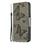 Housse Huawei Y6 2019 Papillons et Rabat Oblique Housse Huawei Y6 2019 Papillons et Rabat Oblique