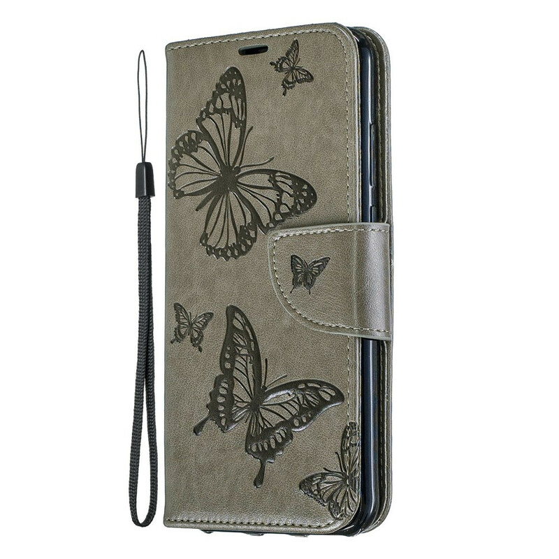 Housse Huawei Y6 2019 Papillons et Rabat Oblique Housse Huawei Y6 2019 Papillons et Rabat Oblique