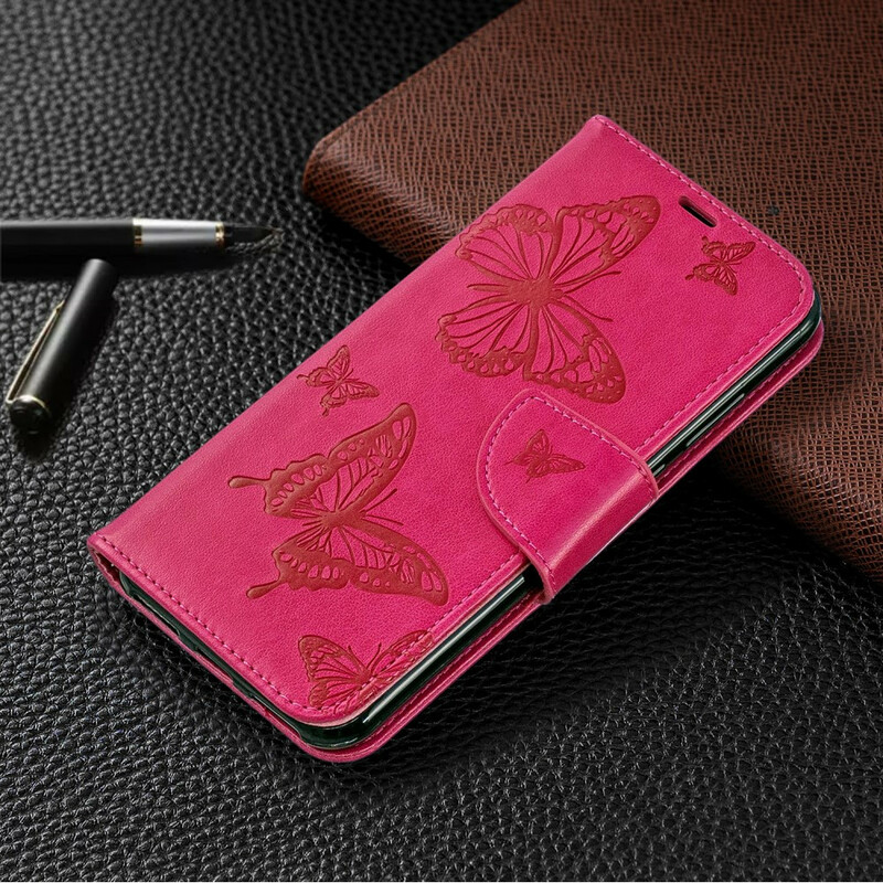 Housse Huawei Y6 2019 Papillons et Rabat Oblique Housse Huawei Y6 2019 Papillons et Rabat Oblique