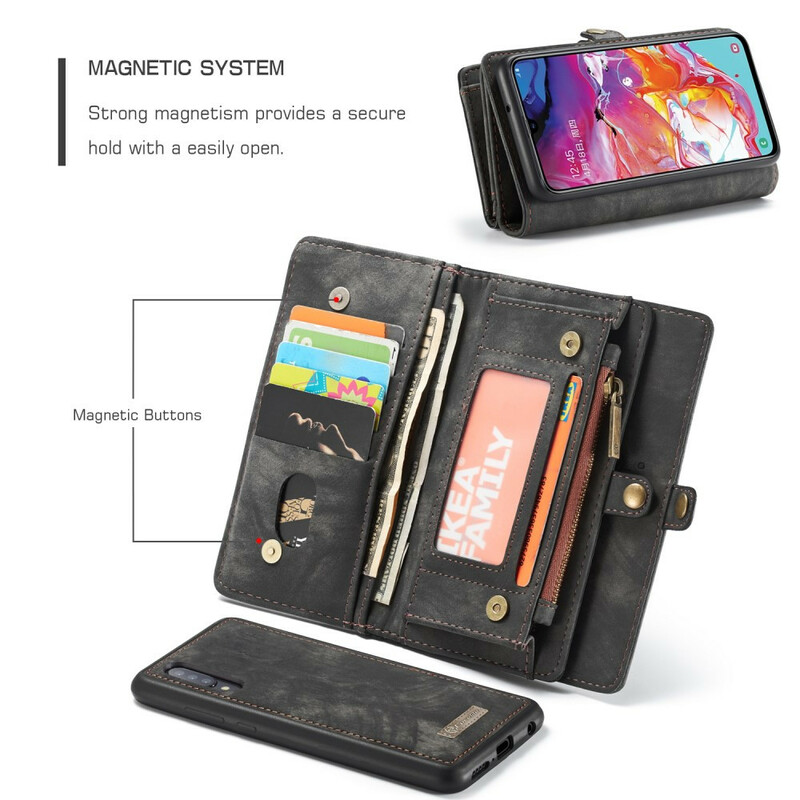 Housse Samsung Galaxy A70 CASEME Coque Détachable
