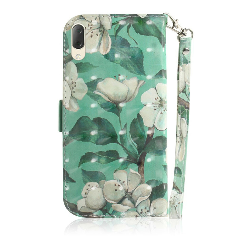 Housse Sony Xperia L3 Branche en Fleurs à Lanière Housse Sony Xperia L3 Branche en Fleurs à Lanière