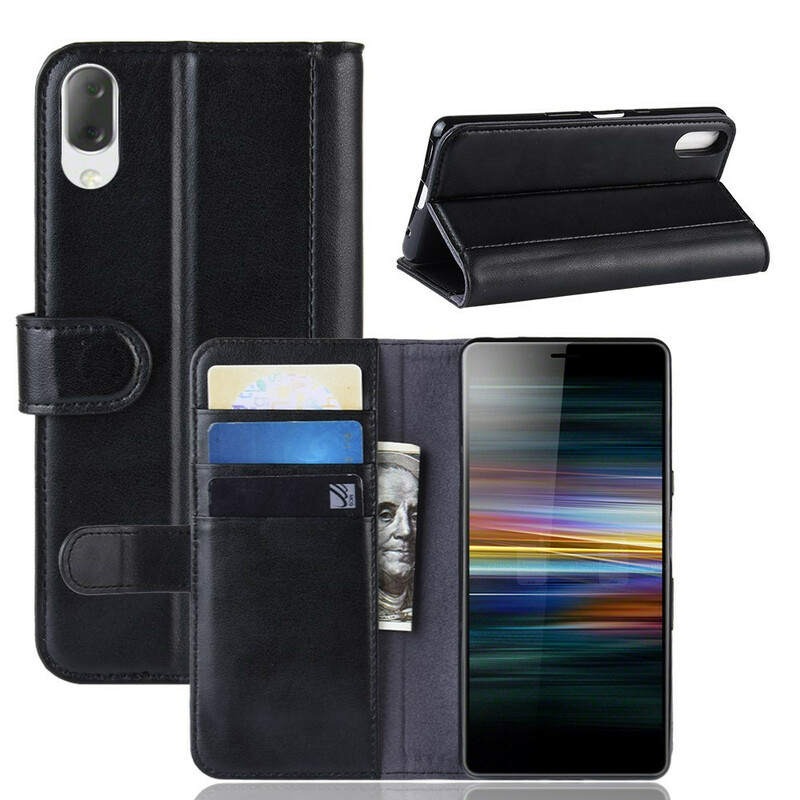 Housse Sony Xperia L3 Cuir Véritable Housse Sony Xperia L3 Cuir Véritable