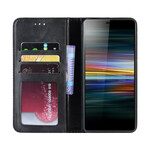 Flip Cover Sony Xperia L3 Style Cuir Vintage Design Flip Cover Sony Xperia L3 Style Cuir Vintage Design