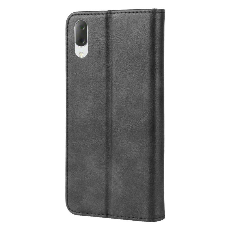 Flip Cover Sony Xperia L3 Style Cuir Vintage Design Flip Cover Sony Xperia L3 Style Cuir Vintage Design