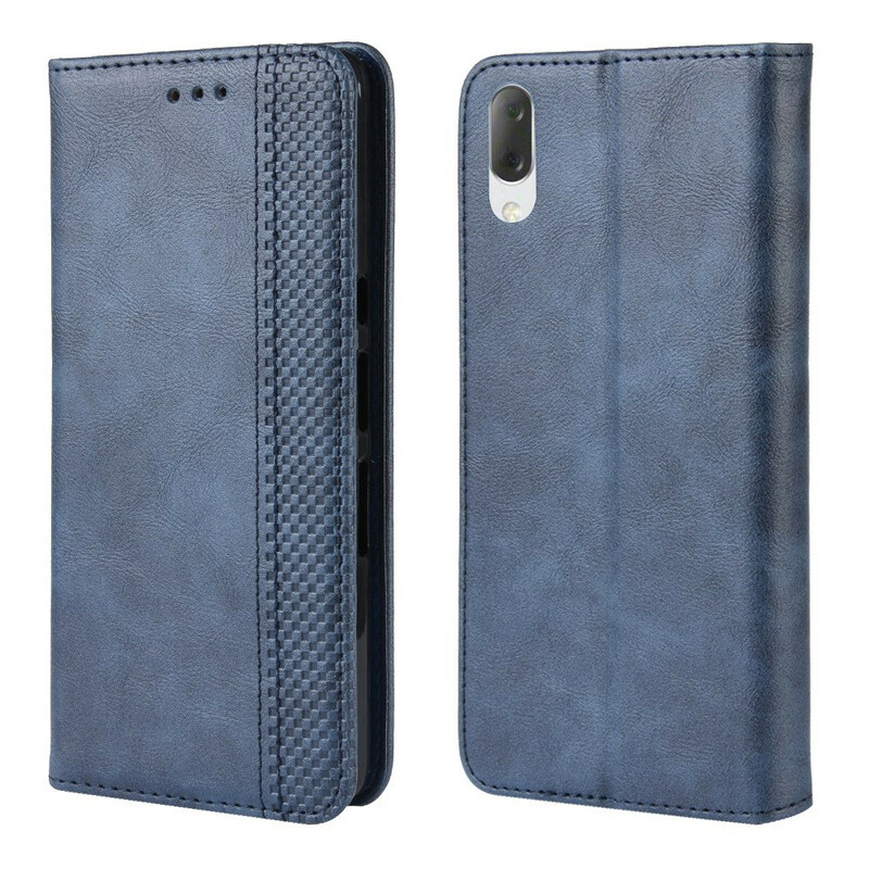Flip Cover Sony Xperia L3 Style Cuir Vintage Design