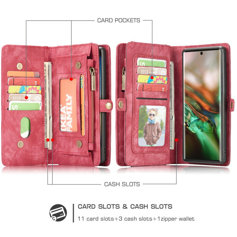 Flip Cover Samsung Galaxy Note 10 CASEME Portefeuille et Coque Flip Cover Samsung Galaxy Note 10 CASEME Portefeuille et Coque