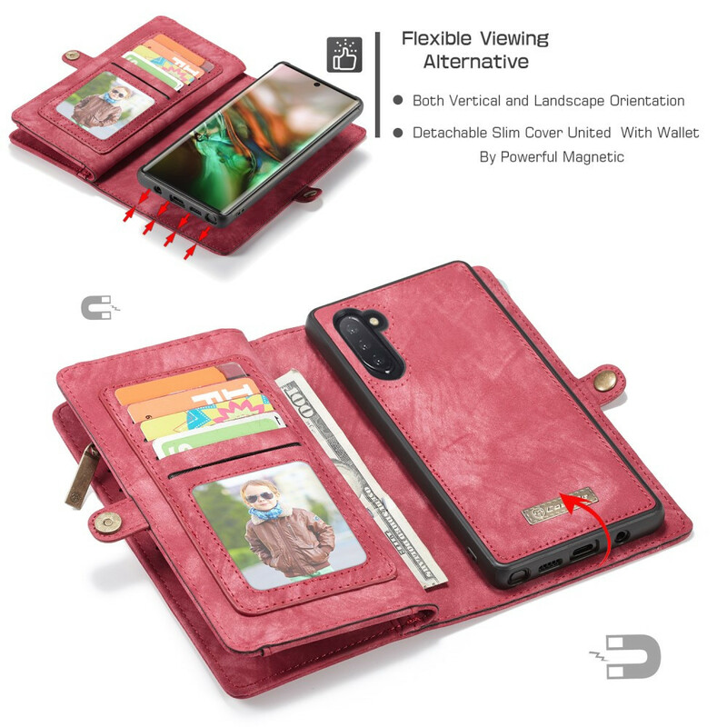 Flip Cover Samsung Galaxy Note 10 CASEME Portefeuille et Coque Flip Cover Samsung Galaxy Note 10 CASEME Portefeuille et Coque