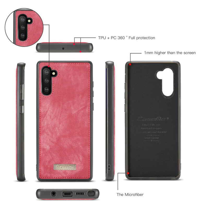 Flip Cover Samsung Galaxy Note 10 CASEME Portefeuille et Coque Flip Cover Samsung Galaxy Note 10 CASEME Portefeuille et Coque