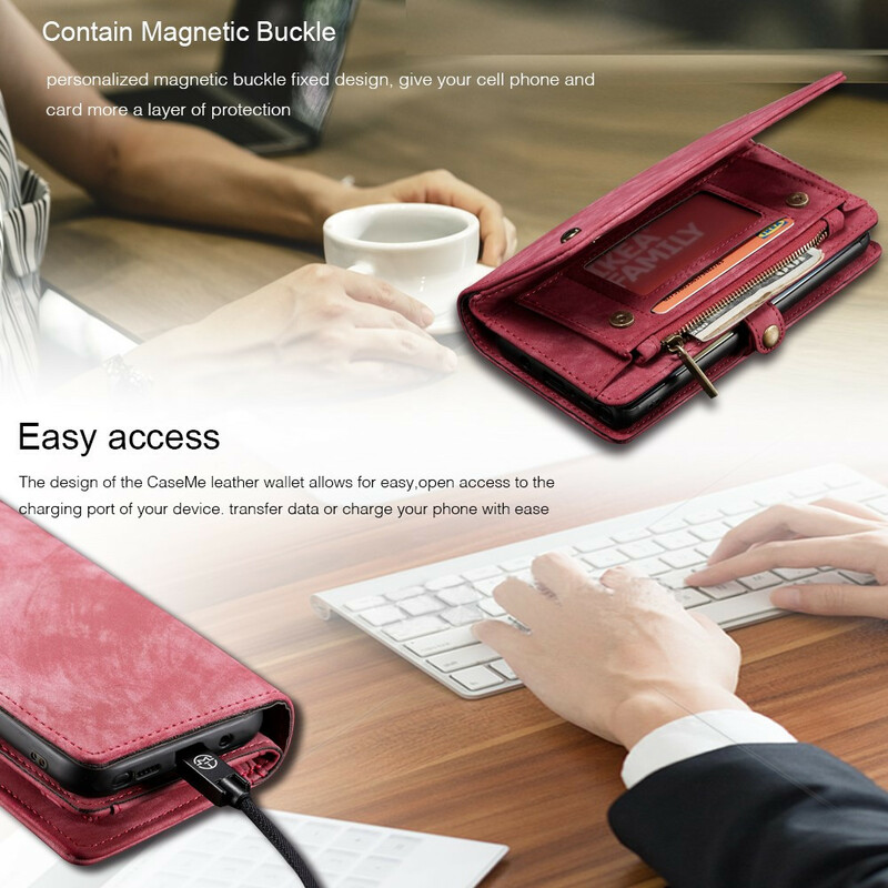 Flip Cover Samsung Galaxy Note 10 CASEME Portefeuille et Coque Flip Cover Samsung Galaxy Note 10 CASEME Portefeuille et Coque