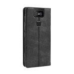 Flip Cover Asus ZenFone 6 Effet Cuir Vintage Stylisé Flip Cover Asus ZenFone 6 Effet Cuir Vintage Stylisé