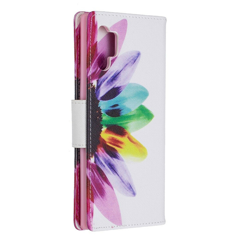 Housse Samsung Galaxy Note 10 Plus Fleur Aquarelle