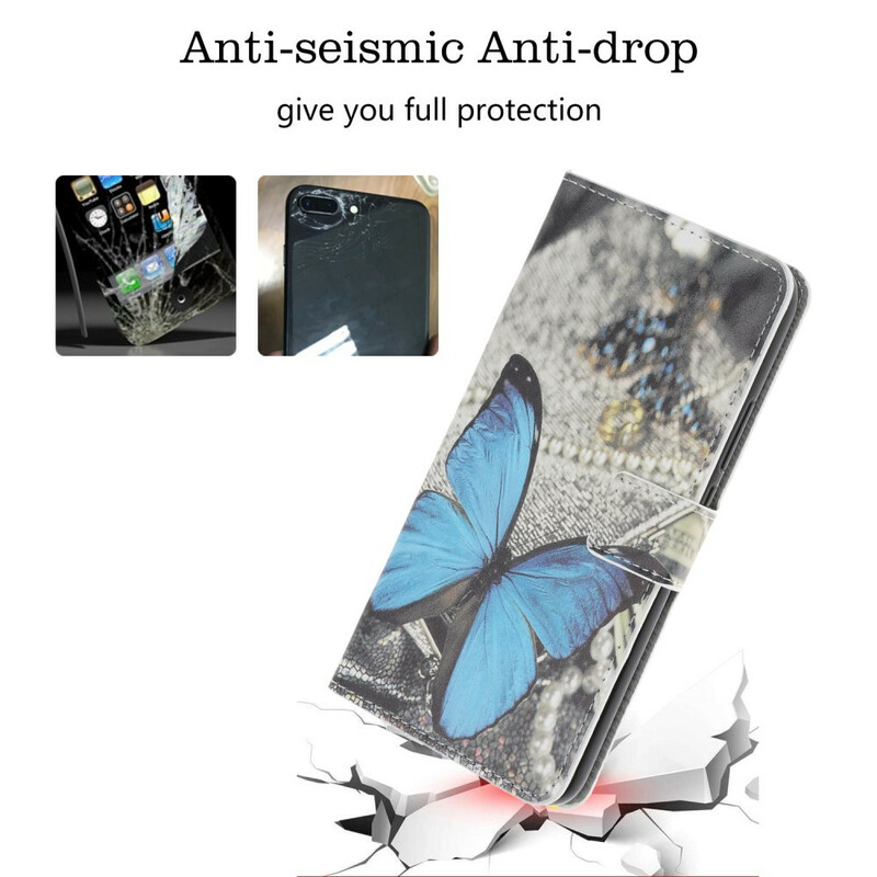 Housse Samsung Galaxy Note 10 Plus Papillon Bleu Housse Samsung Galaxy Note 10 Plus Papillon Bleu