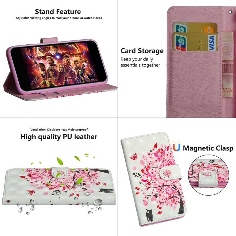 Housse Samsung Galaxy Note 10 Plus Arbre Rose