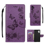 Housse Samsung Galaxy Note 10 Plus Papillons et Floralies à Lanière Housse Samsung Galaxy Note 10 Plus Papillons et Floralies à Lanière