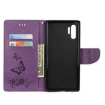 Housse Samsung Galaxy Note 10 Plus Papillons et Floralies à Lanière Housse Samsung Galaxy Note 10 Plus Papillons et Floralies à Lanière