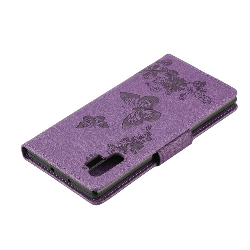 Housse Samsung Galaxy Note 10 Plus Papillons et Floralies à Lanière Housse Samsung Galaxy Note 10 Plus Papillons et Floralies à Lanière