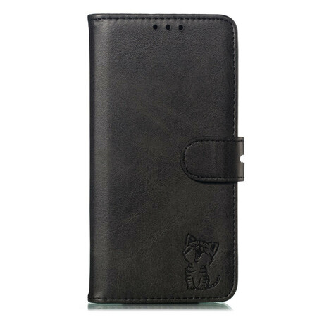 Housse Samsung Galaxy Note 10 Plus Simili Cuir Chaton