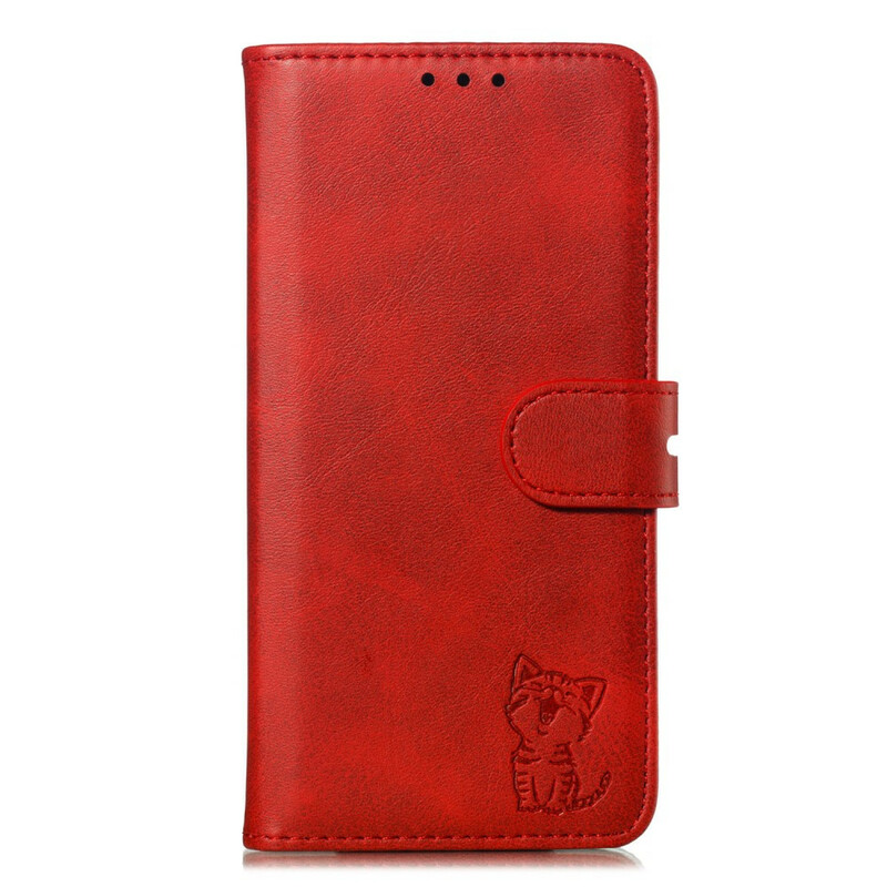 Housse Samsung Galaxy Note 10 Plus Simili Cuir Chaton Housse Samsung Galaxy Note 10 Plus Simili Cuir Chaton