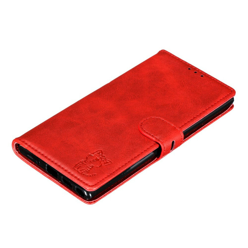 Housse Samsung Galaxy Note 10 Plus Simili Cuir Chaton Housse Samsung Galaxy Note 10 Plus Simili Cuir Chaton