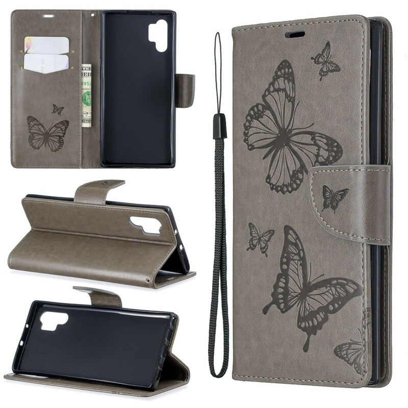 Housse Samsung Galaxy Note 10 Plus Magnifiques Papillons à Lanière Housse Samsung Galaxy Note 10 Plus Magnifiques Papillons à Lanière