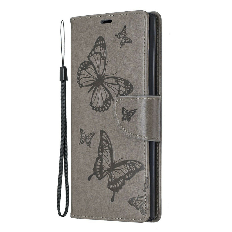 Housse Samsung Galaxy Note 10 Plus Magnifiques Papillons à Lanière Housse Samsung Galaxy Note 10 Plus Magnifiques Papillons à Lanière