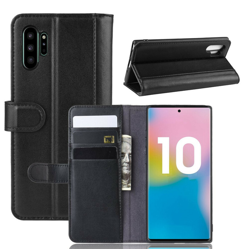 Housse Samsung Galaxy Note 10 Plus Cuir Fendu Housse Samsung Galaxy Note 10 Plus Cuir Fendu