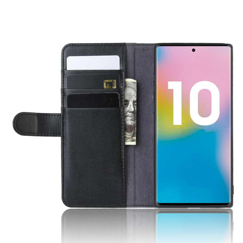 Housse Samsung Galaxy Note 10 Plus Cuir Fendu Housse Samsung Galaxy Note 10 Plus Cuir Fendu