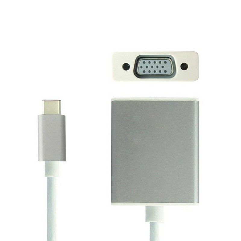 Adaptateur et convertisseur GENERIQUE VSHOP ® USB C vers VGA, Adaptateur  USB C vers VGA Support Résolution 1080P, Blanc